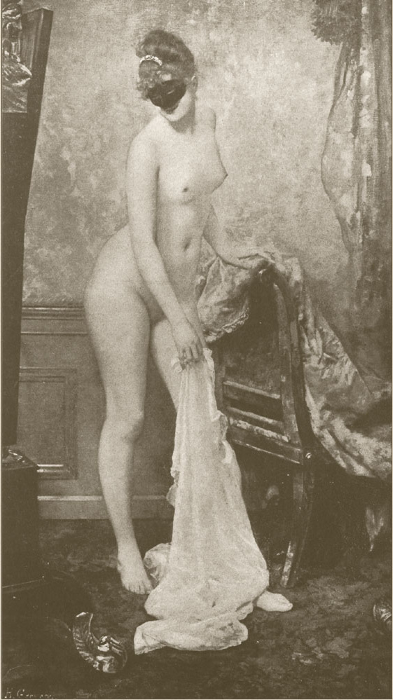 The erotic charge of the domino mask Henri Gervex painting of a woman wearing a black domino mask