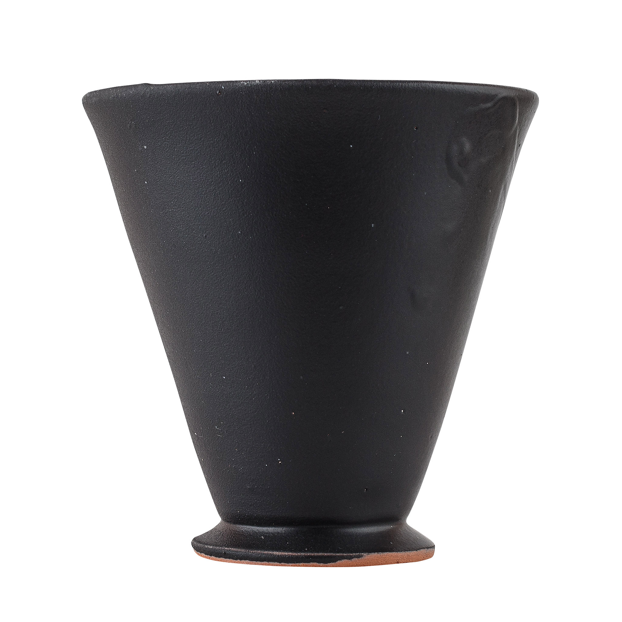 Dark tapered ceramic drinking cup, Archaeopolis Objects archive