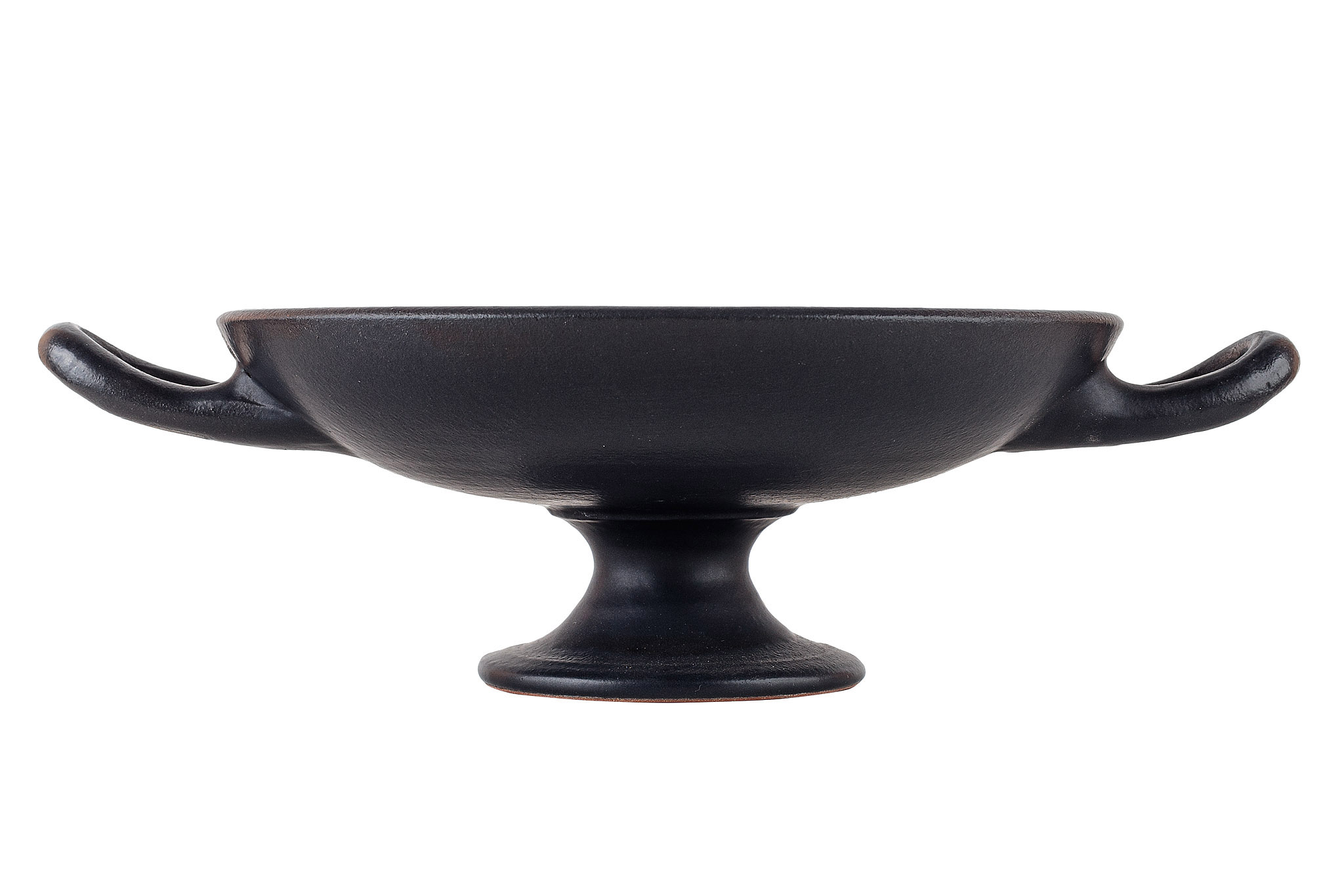 Black small kylix shown in profile, Archaeopolis Objects archive