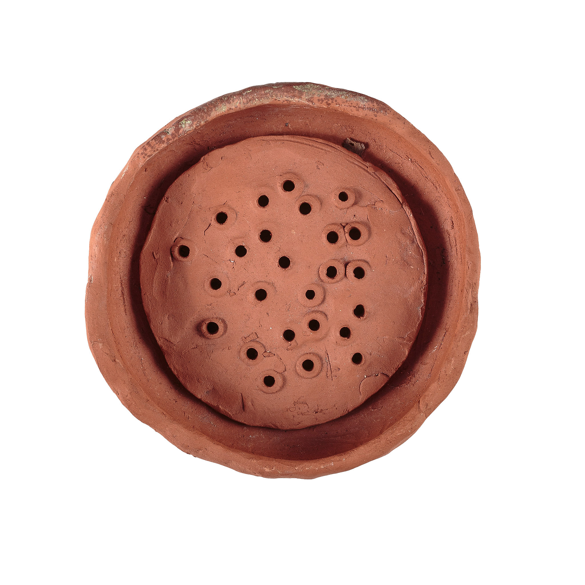 Perforated Mycenaean-style clay cooking pan, Archaeopolis Objects archive