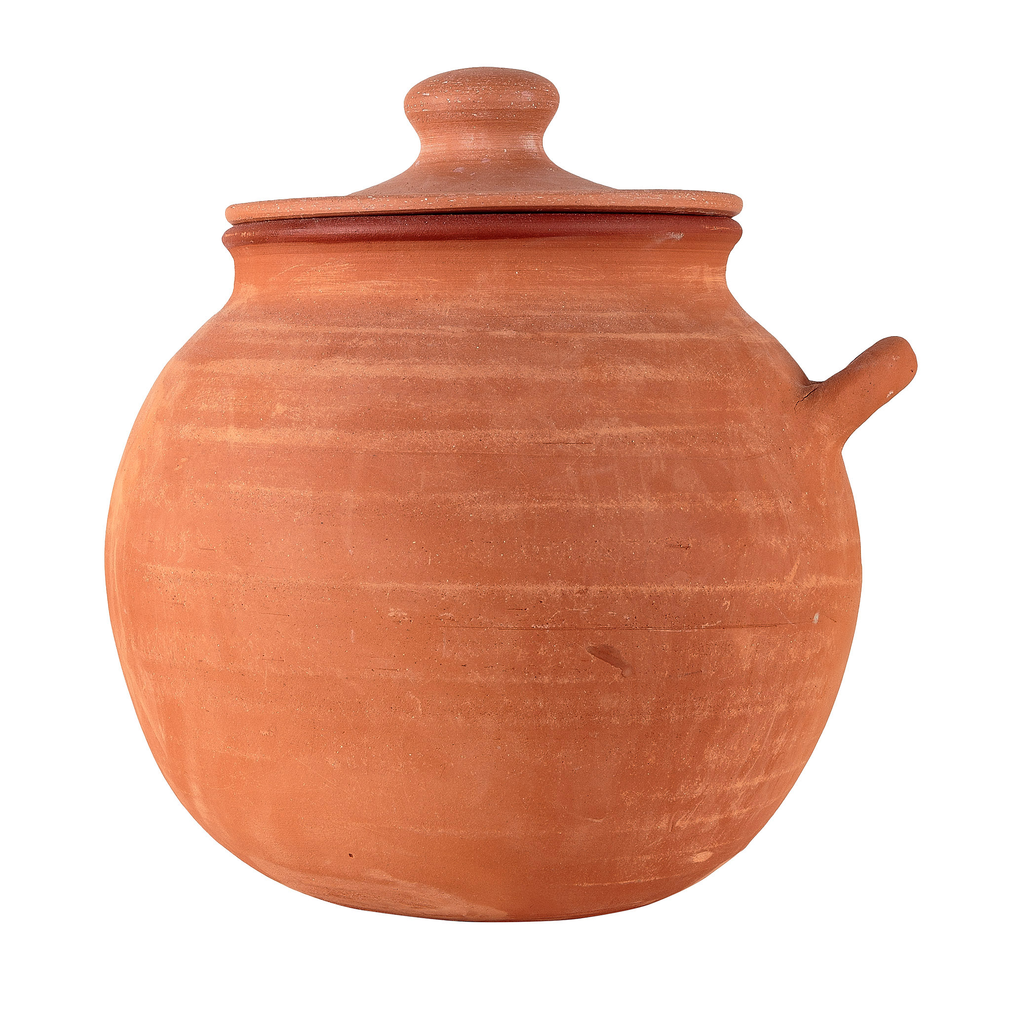 Round terracotta storage or serving pot, Archaeopolis Objects archive