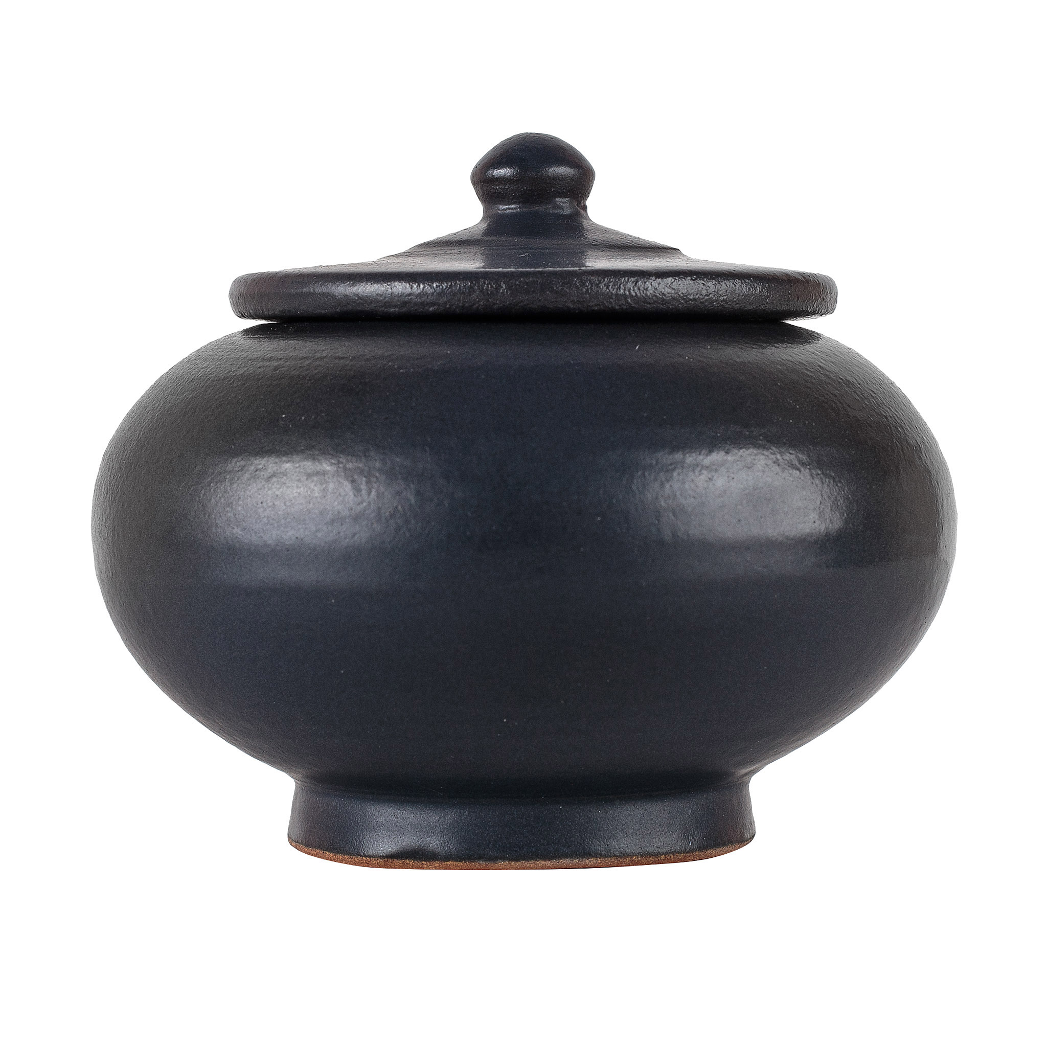 Black lidded ceramic pyxis, Archaeopolis Objects archive
