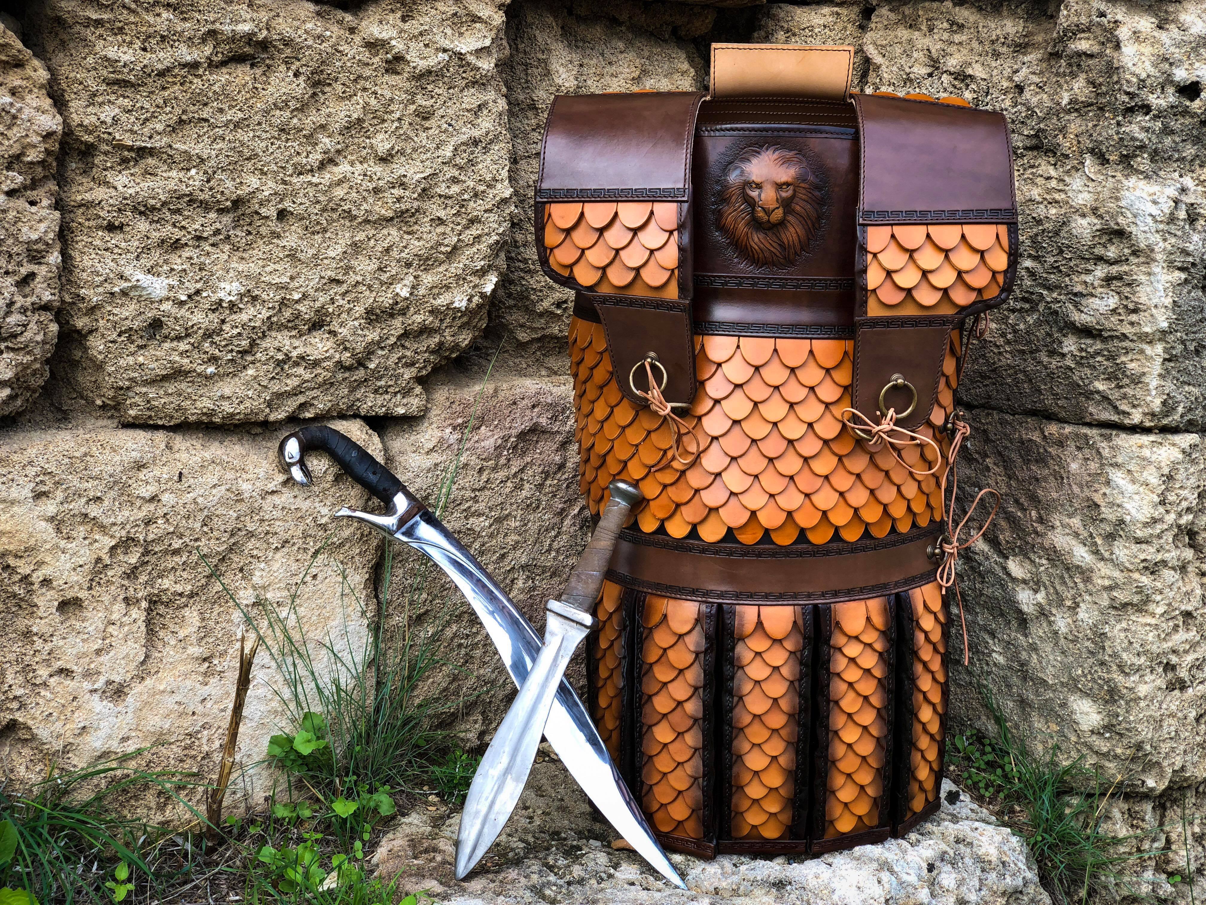 Macedonian Leather Armour, documented Archaeopolis Objects archive view 001