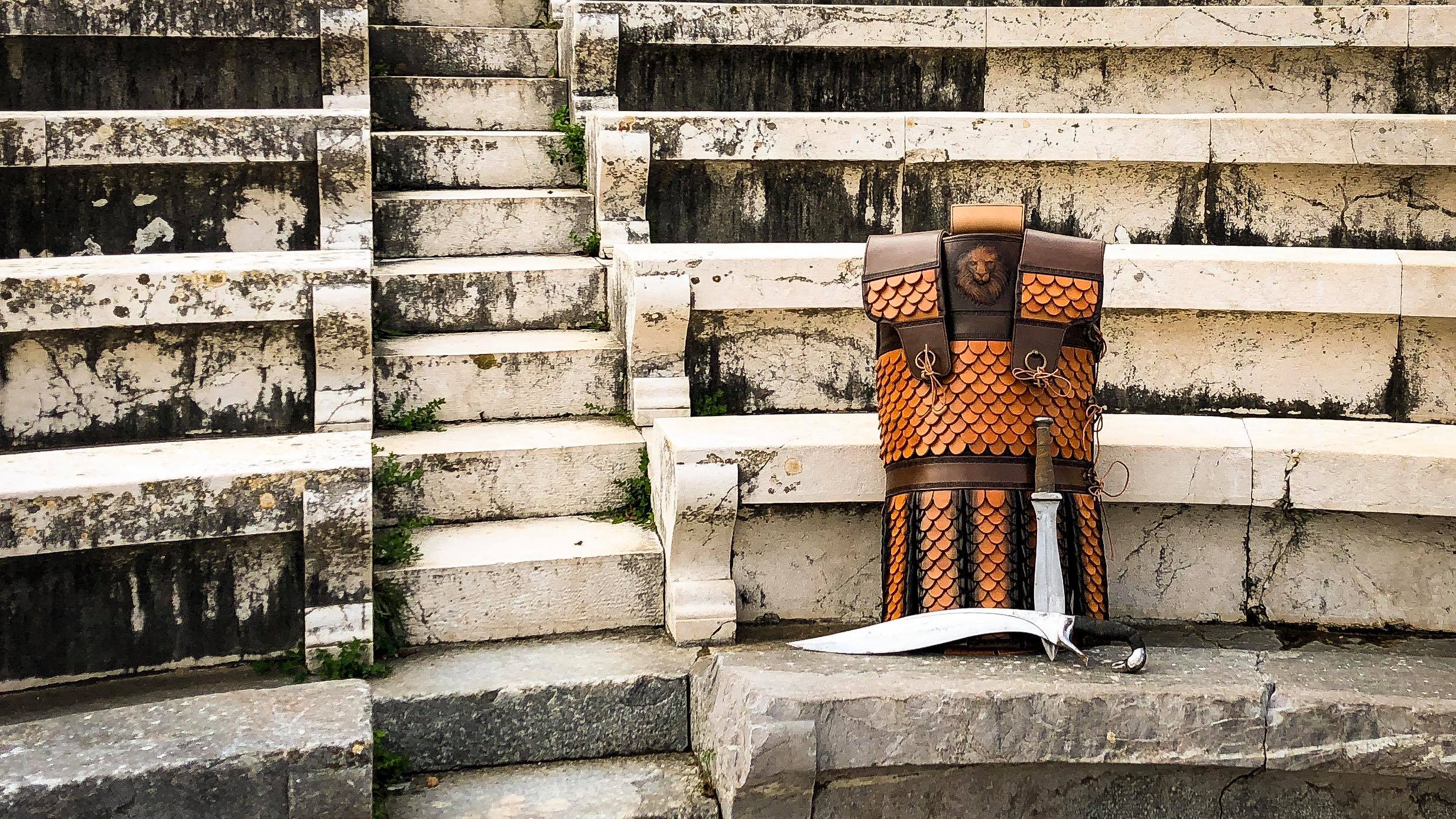 Macedonian Leather Armour · Archive view 007 | Archaeopolis Objects Macedonian Leather Armour, documented Archaeopolis Objects archive view 007