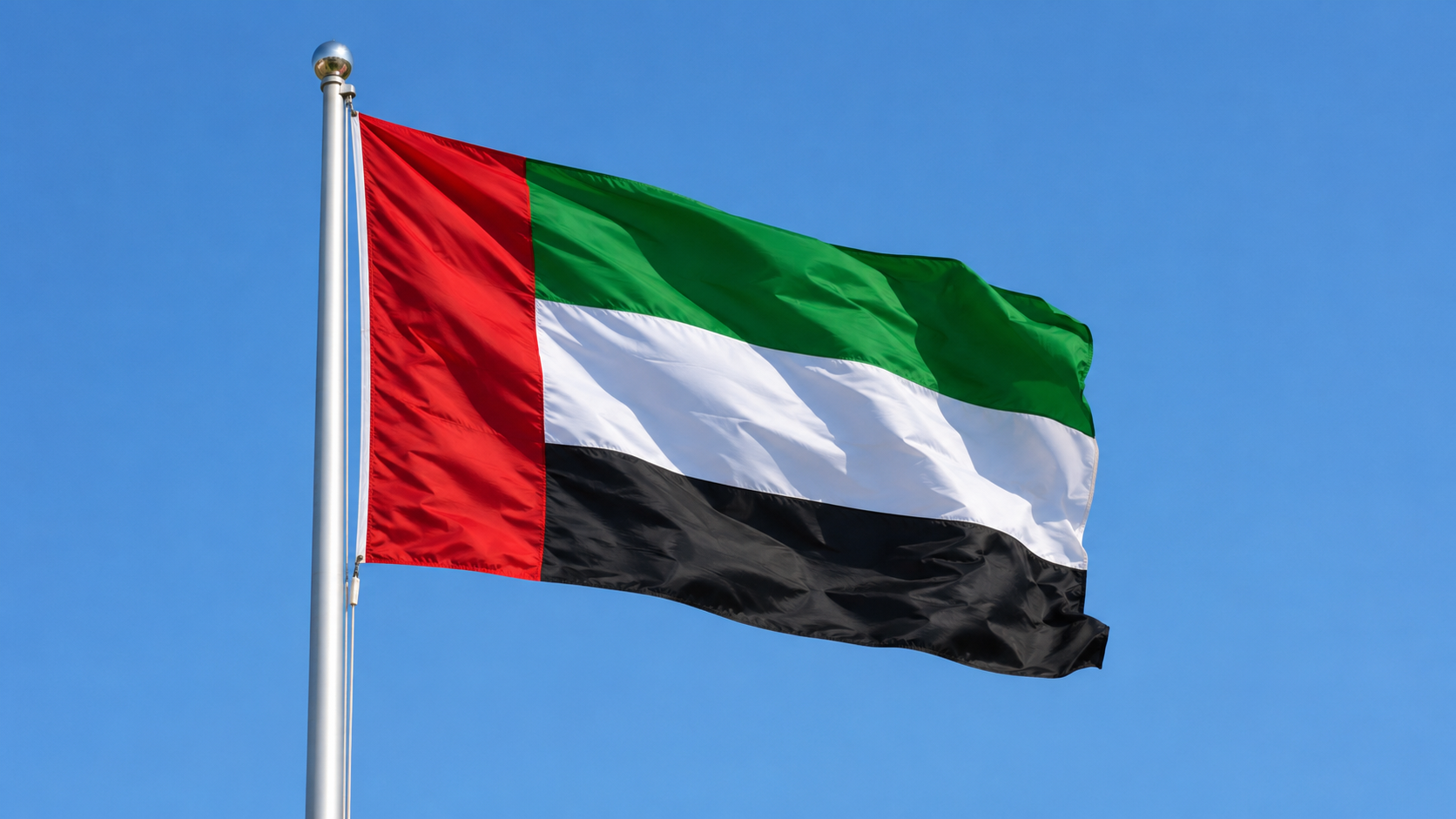 United Arab Emirates flag illustrating an international cultural pre-production case study in Athens.
