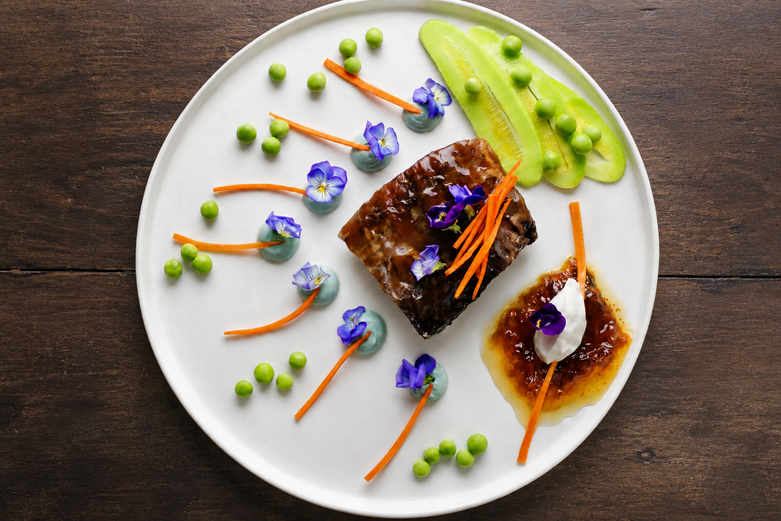 Colour and visual rhythm from the private dining event in Mykonos