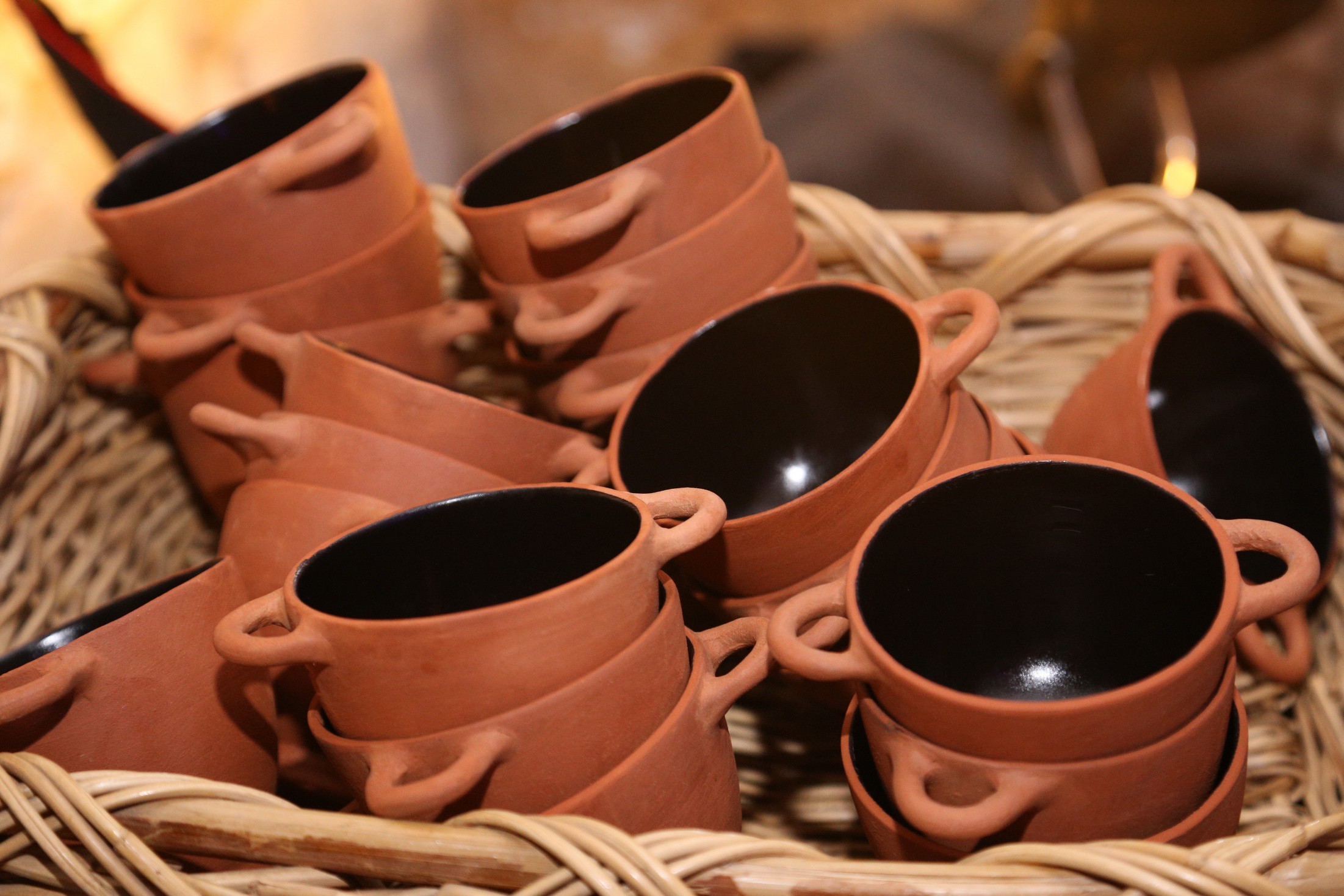 Handmade ceramic drinking vessels selected as material references for the Seikilos Symposium