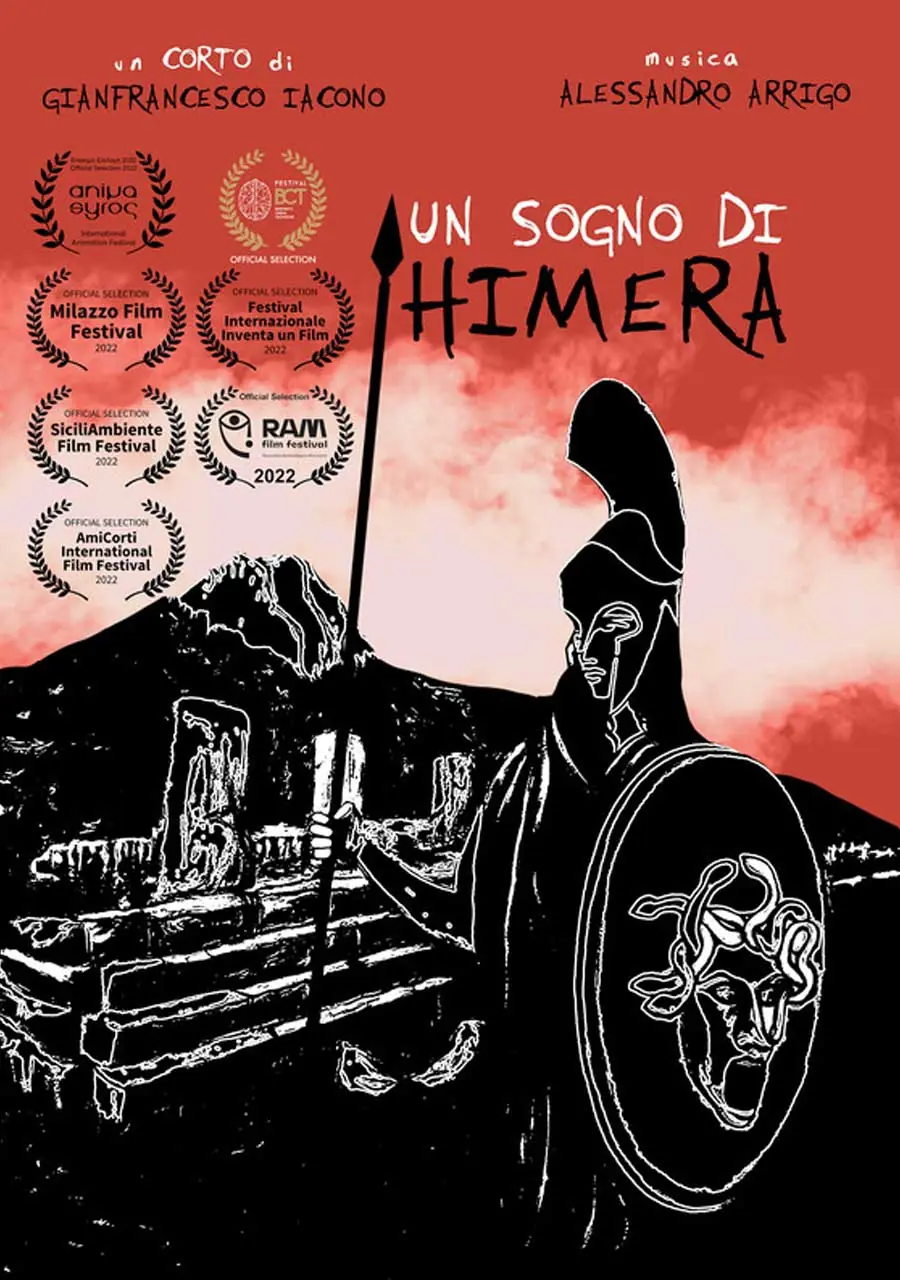 A Dream of Himera illustrated poster titled Un Sogno di Himera