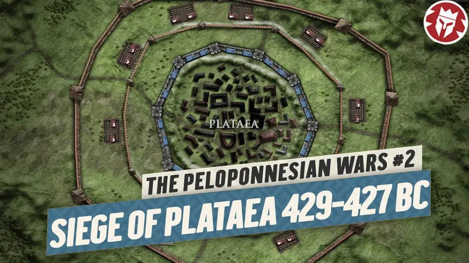 Official Kings and Generals cover labelled Siege of Plataea 429–427 BC with a city map.