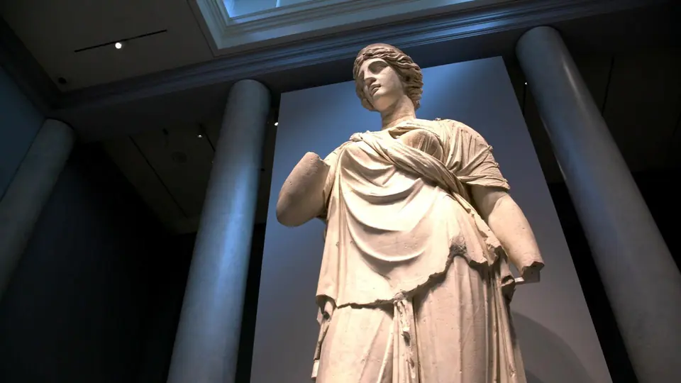 Open Studio Greek and Roman Galleries episode thumbnail showing a museum statue